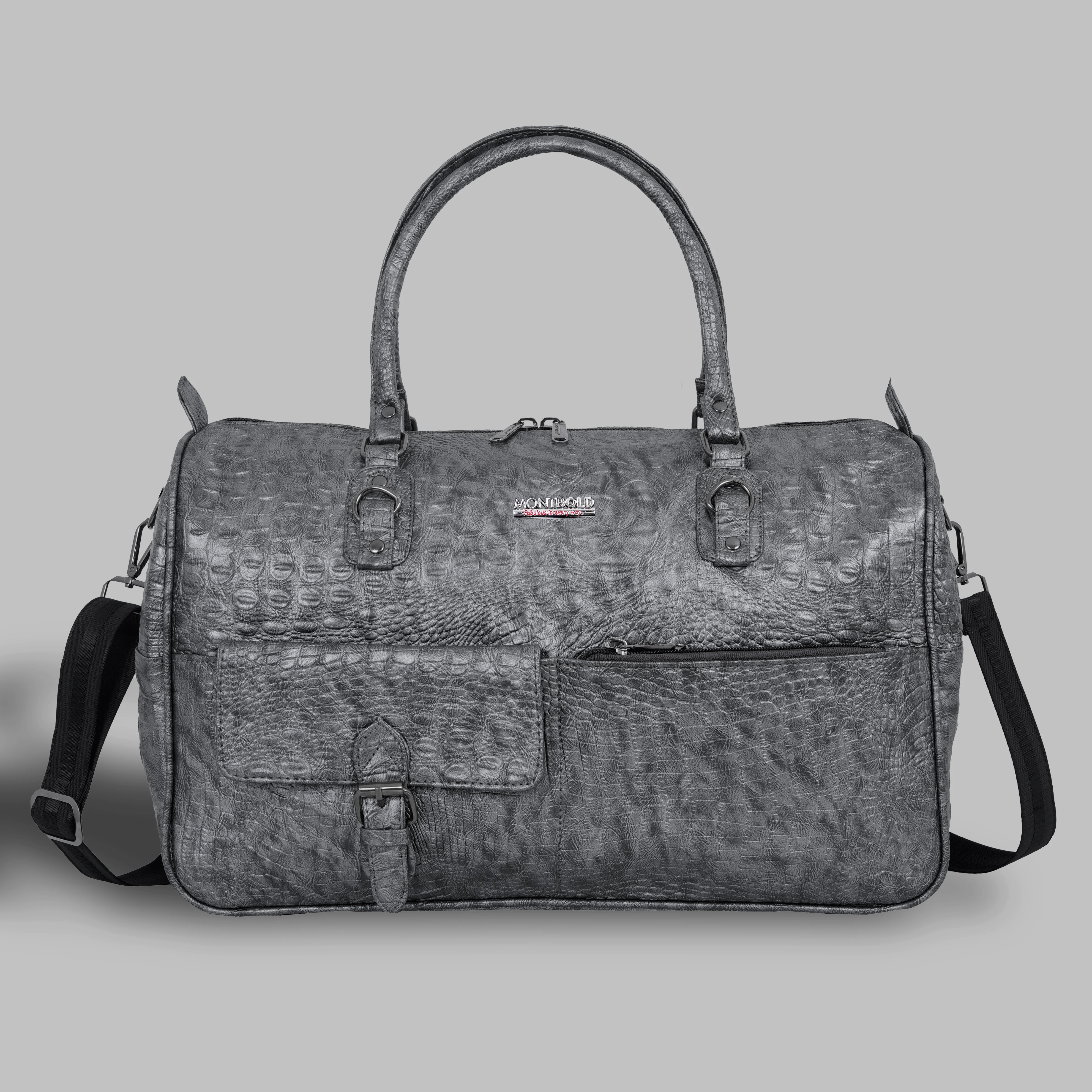 Premium Crocodile Leather Duffle Bag